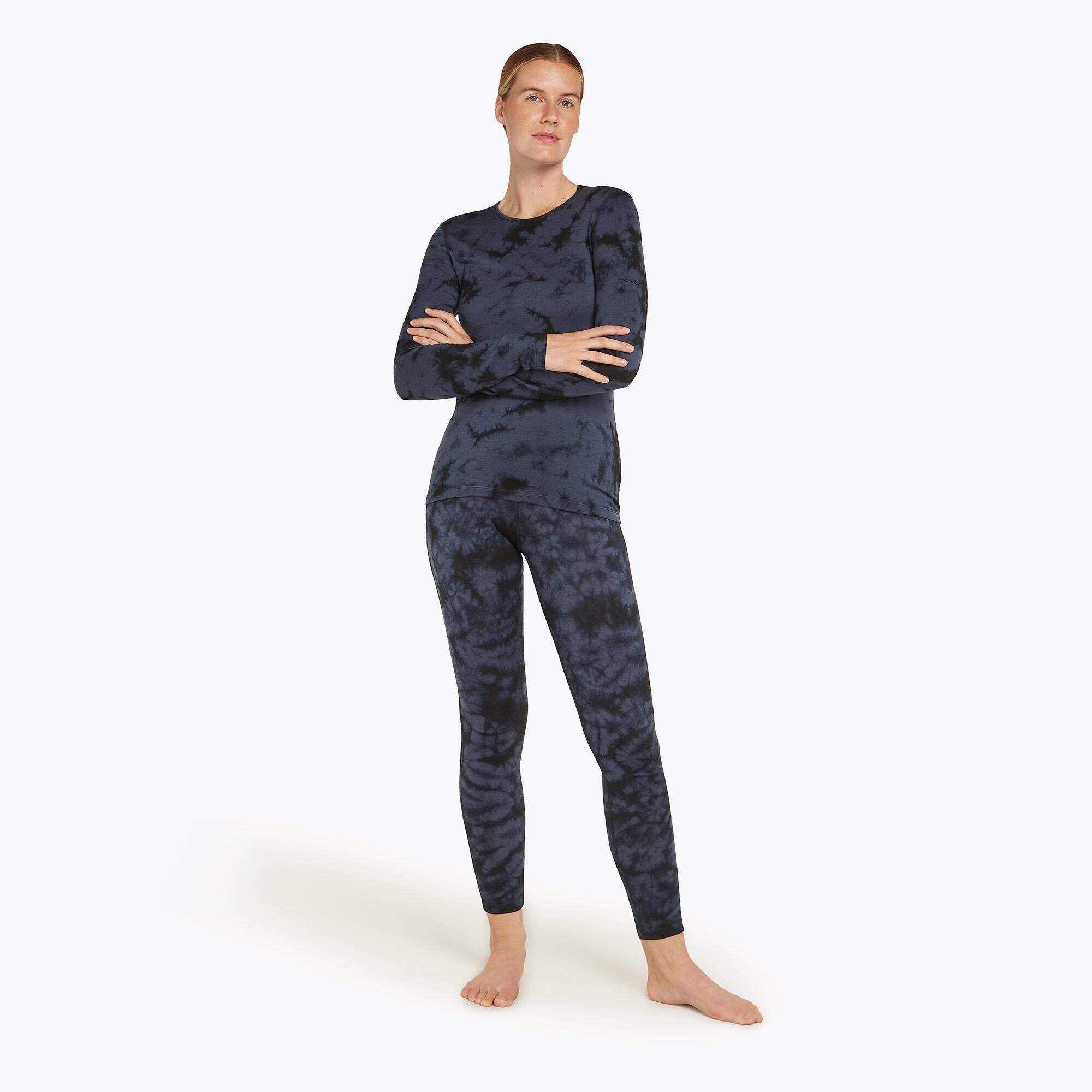 Spodnie termoaktywne damskie icebreaker Merino 200 Oasis Leggings Cloud Dye 2/5