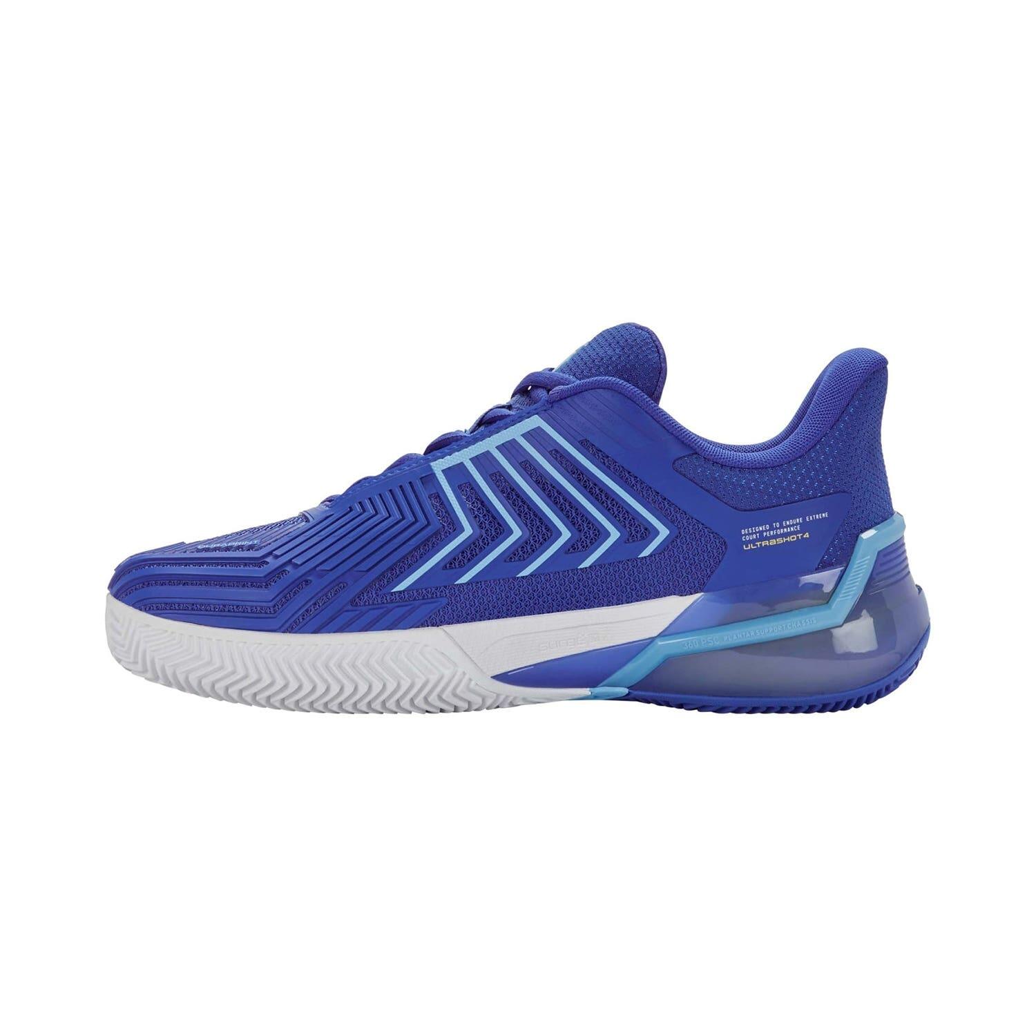 K‑SWISS ULTRA SHOT 4 HB herentrainingschoenen, blauw met paarse accenten 3/6