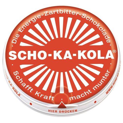Chocolate Energético Supervivencia Scho-Ka-Kola Amargo Rojo 100g con Cafeína 2/4