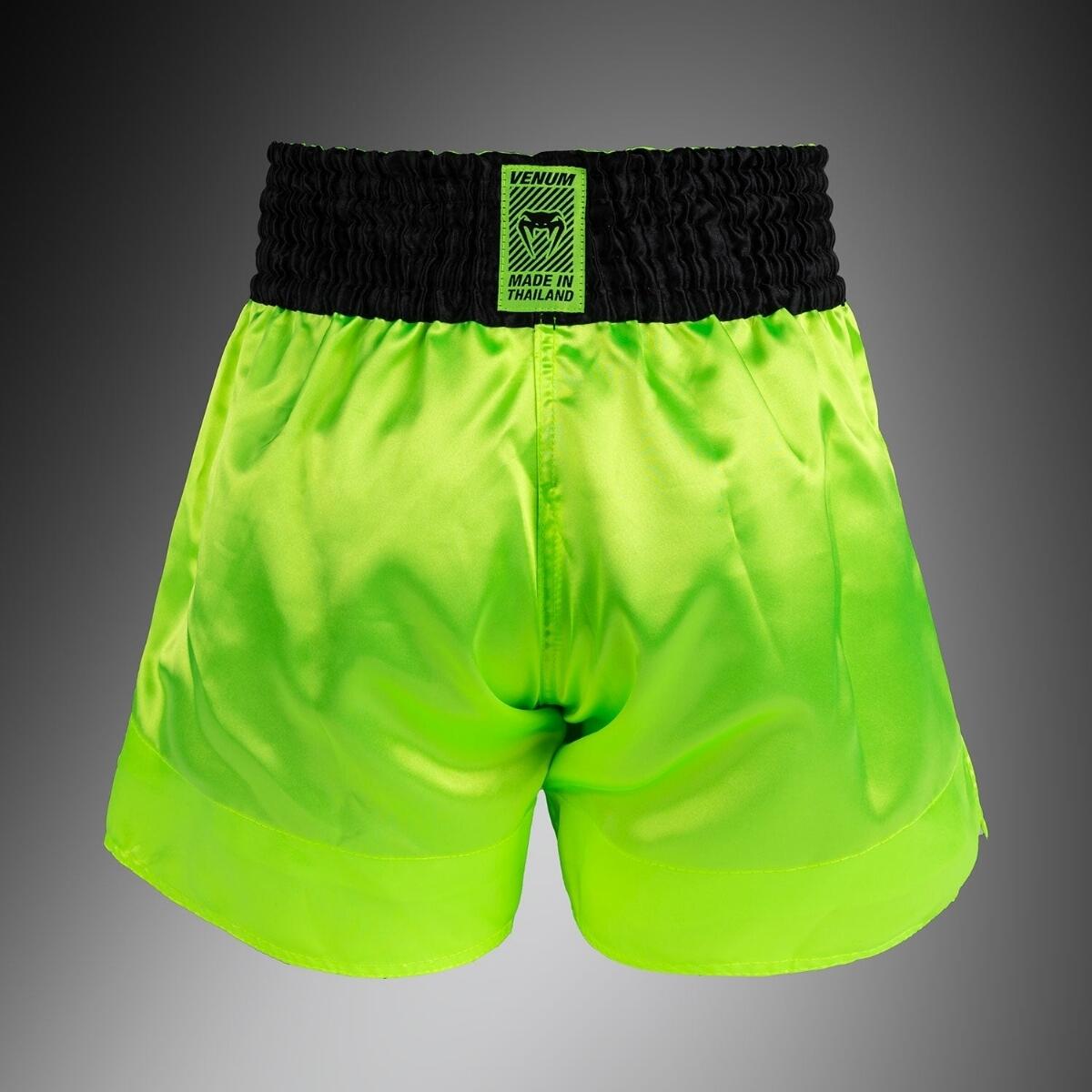 Pantalones cortos Venum Classic Evo Neon Muay Thai Amarillo/Negro Talla S 4/4