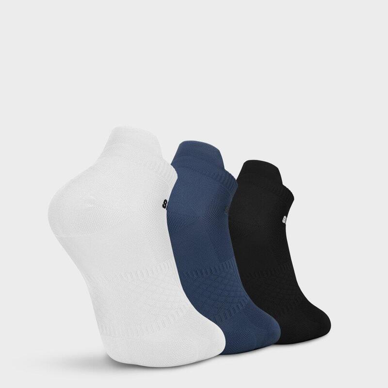 Șosete sportive până la gleznă, pachet de 3 perechi Trim Blue Albastru
