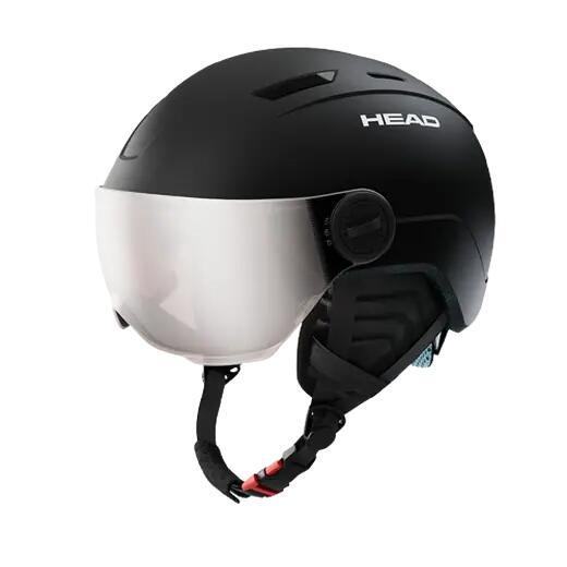 Sporty zimowe Kaski Head Mojo Visor dla dzieci Kask Narciarski - XXS - Czarny