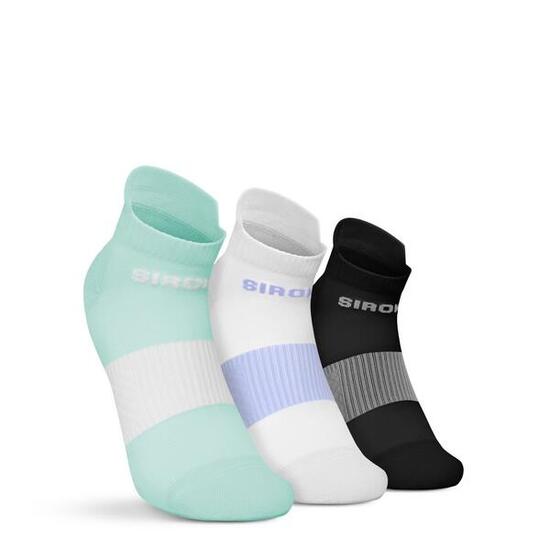 Men & Women Fitness Running ankle socks 3-pack Helix Mint Green
