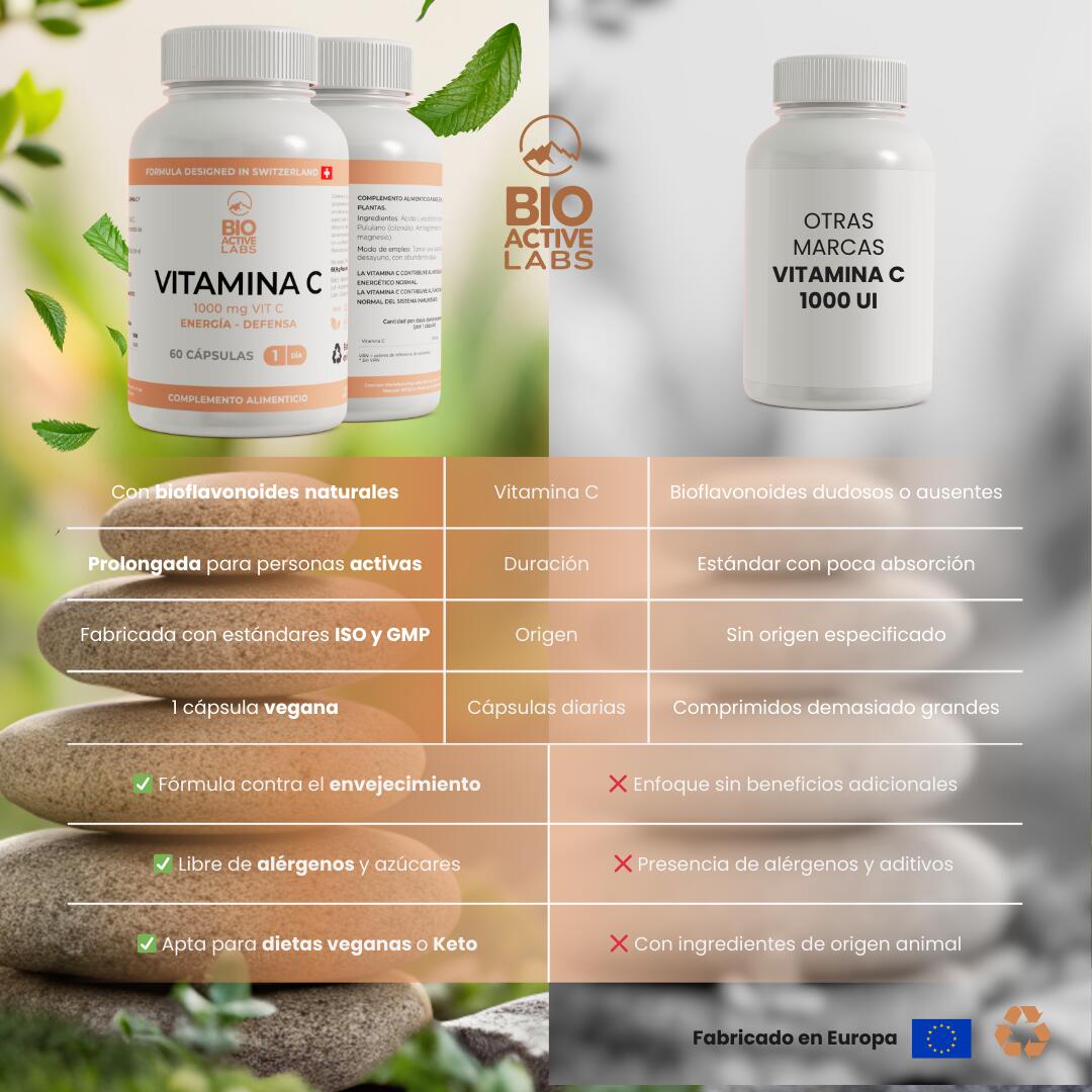 Vitamine C 1000 mg Gélules Immunité Énergie 60 unités. 3/7