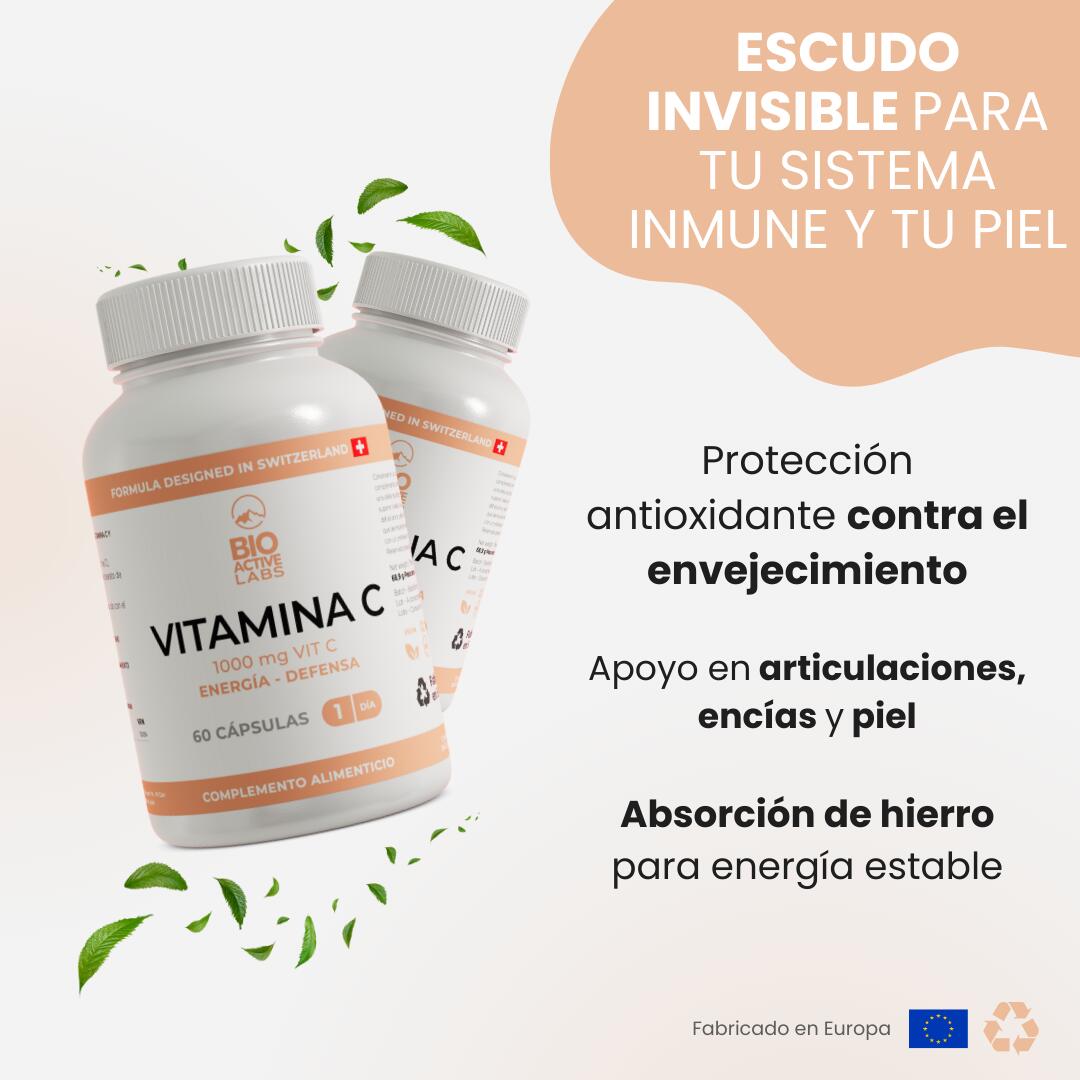 Vitamine C 1000 mg Gélules Immunité Énergie 60 unités. 5/7