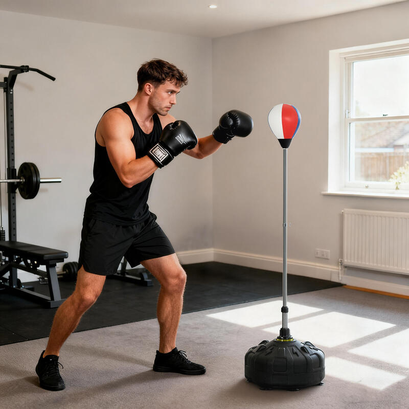 Minge de box SPORTNOW bază umplubilă, înălțime reglabilă 147-165 cm