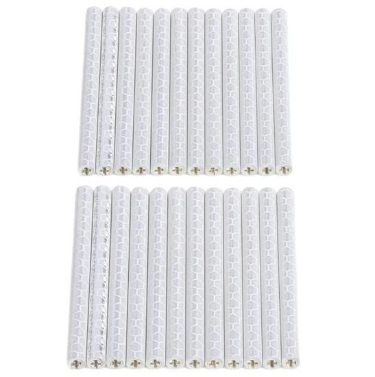 Tubi riflettenti per raggi bici bianchi set 24 75 mm