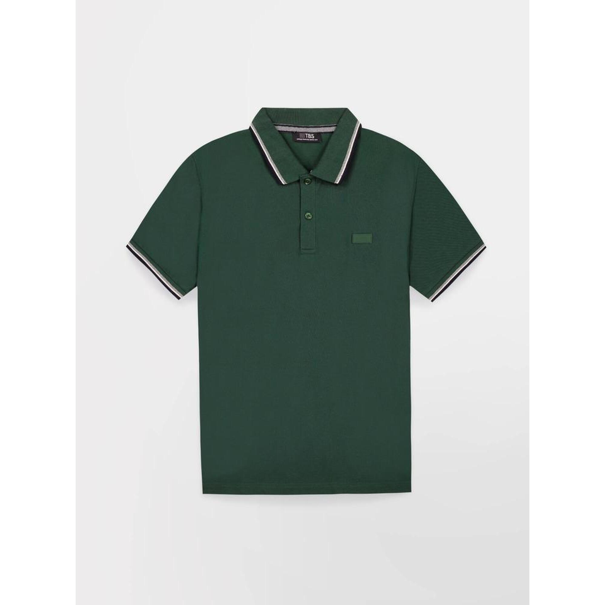 Tbs - Polo Manches Courtes Homme Yvanepol Sapin - Chemise Manches Courtes - Vert - Decathlon