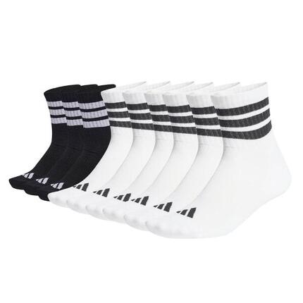 Socken Unisex 9er Pack-3-Stripes Cushioned Sportswear Mid-Cut Socks 9P