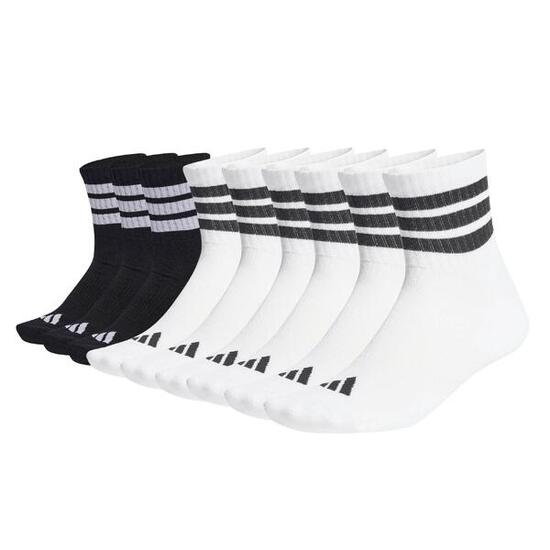 Socken Unisex 9er Pack-3-Stripes Cushioned Sportswear Mid-Cut Socks 9P