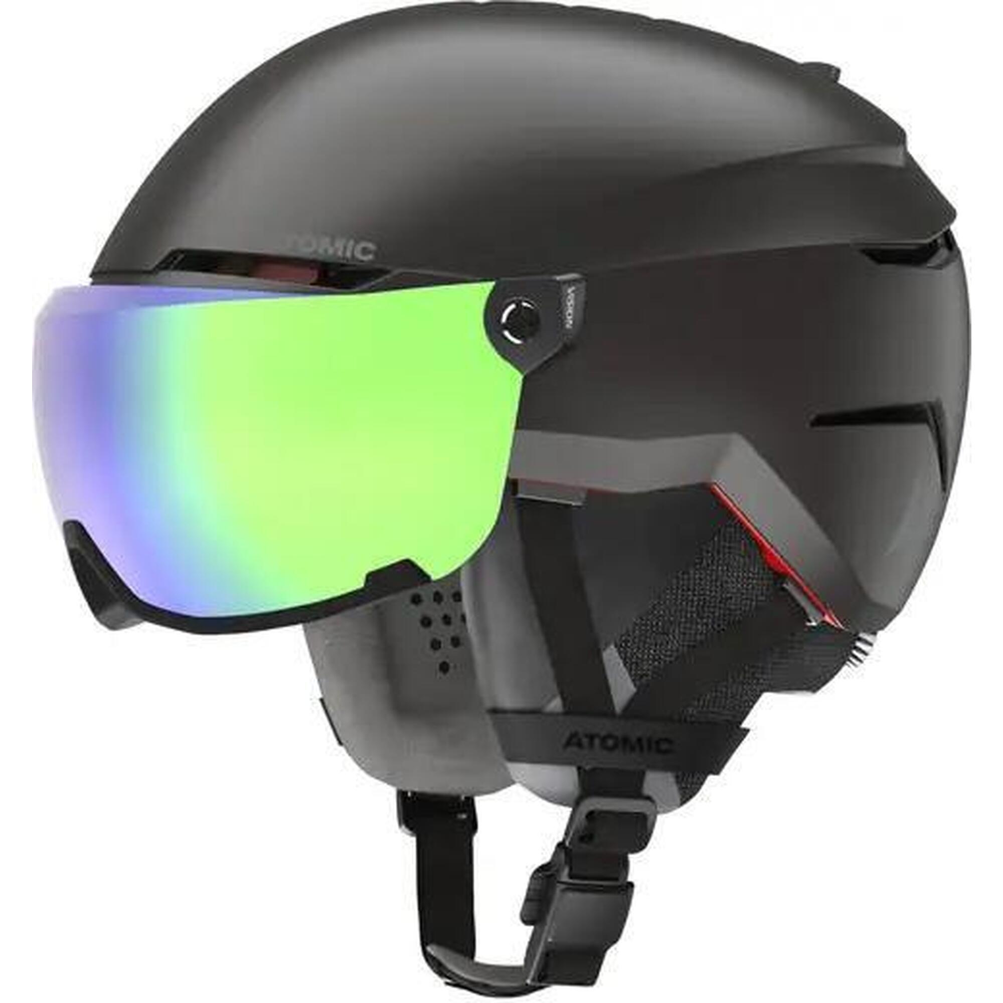 Kask z przyłbicą szybą Atomic Savor Amid Visor HD Black 2023