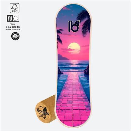 Balance Board IBOARDS Eternal Horizon – Skate/Snow Trainer mit Korkrolle