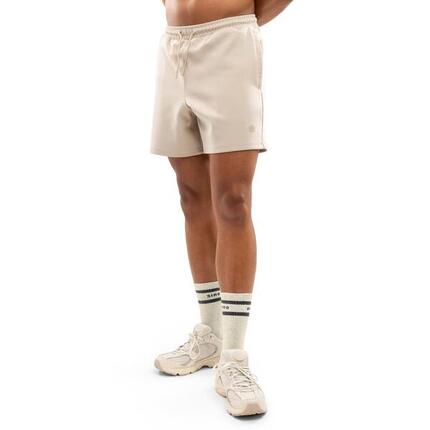 Short sport en coton homme Fitness Titan Sand Beige