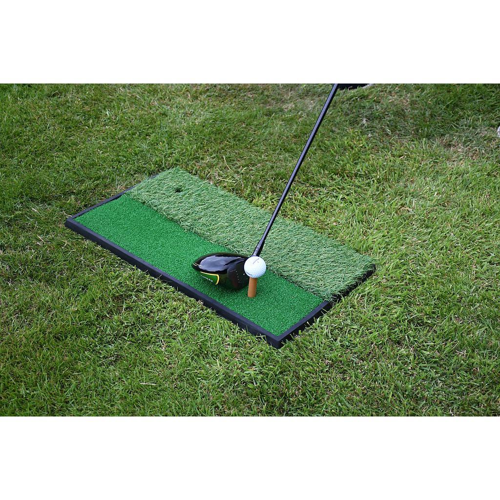 Launch Pad 2 In 1 Golf Training Mat (Green) 2ft x 1ft 2/2