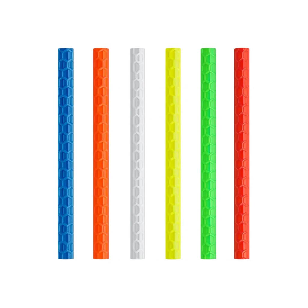 Bike spoke reflective tubes multicolour 24 pack clip on 75 mm ABS