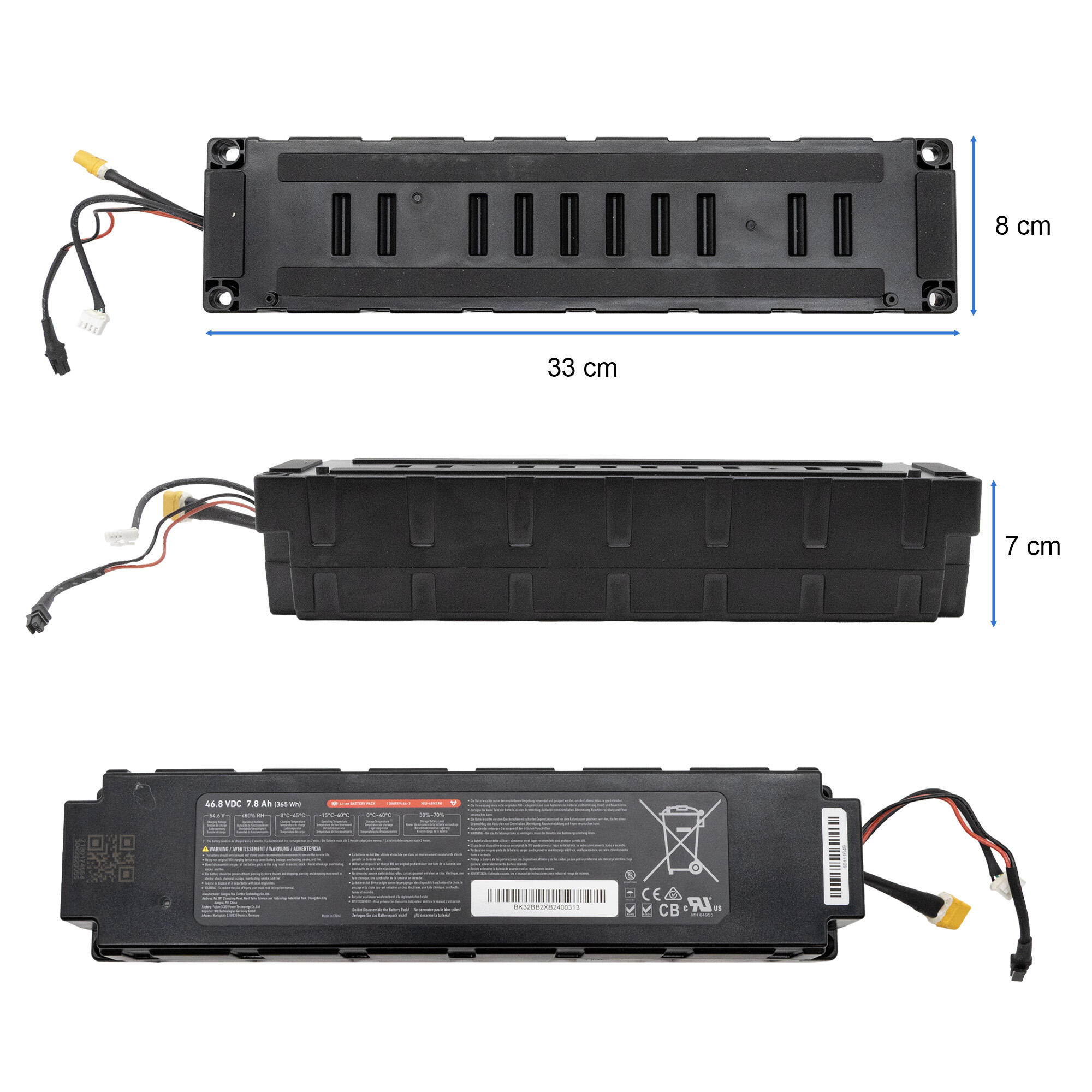 Batería Niu KQi3 Sport 2/3