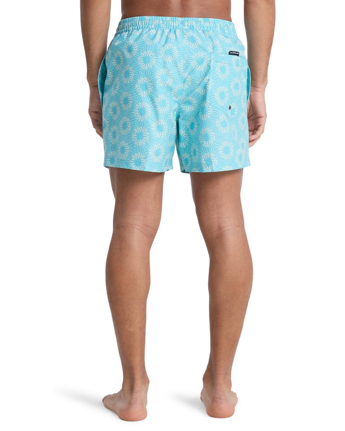 Short de bain EVERYDAY PRINTED VOLLEY 15" Bleu Homme 3/4