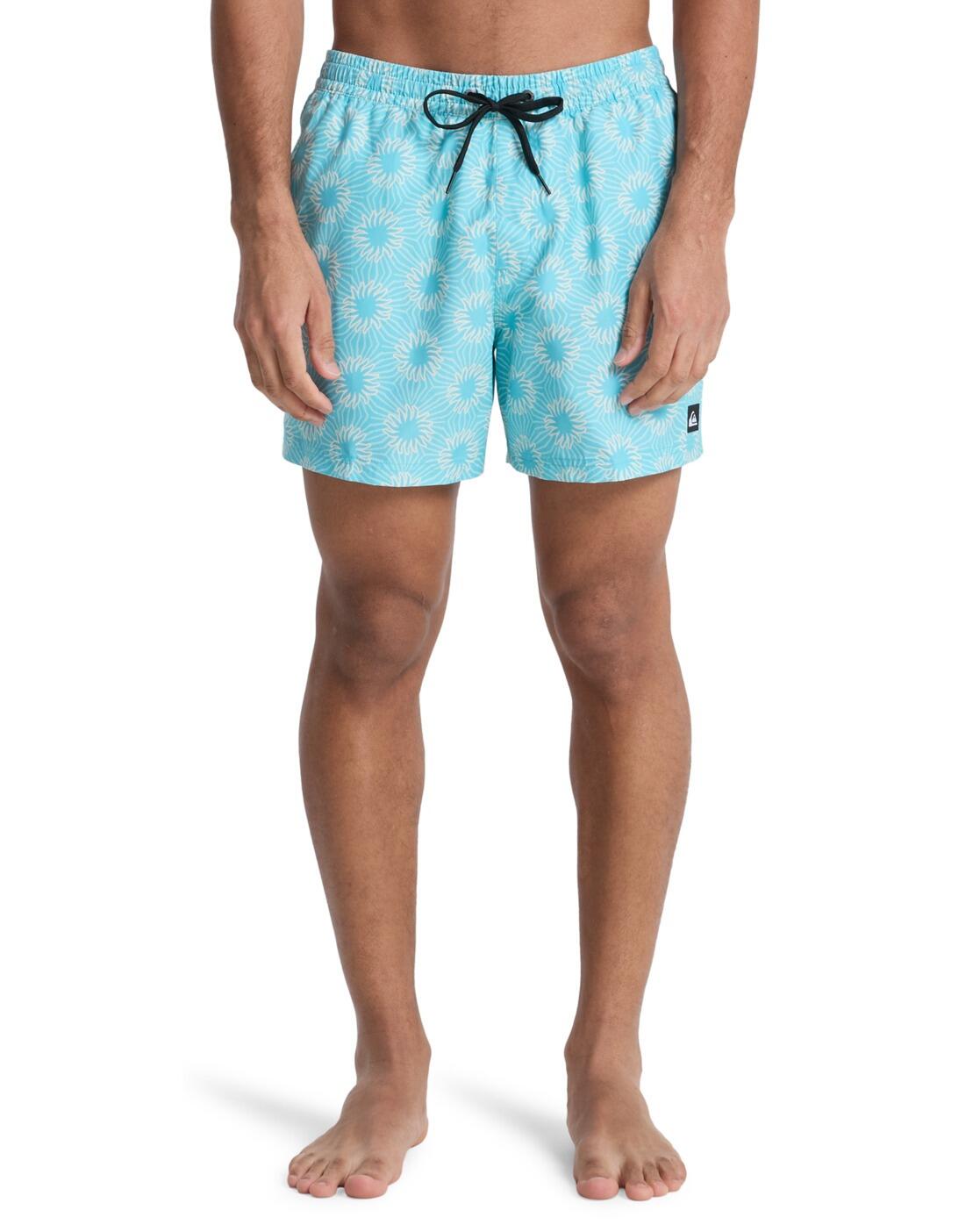 Short de bain EVERYDAY PRINTED VOLLEY 15" Bleu Homme 2/4