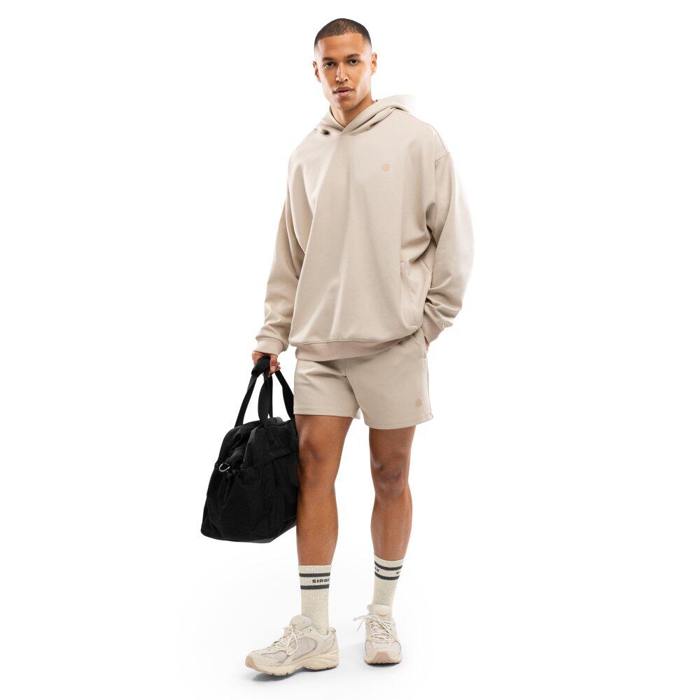 Men Fitness 's cotton workout shorts Titan Sand Beige 3/7