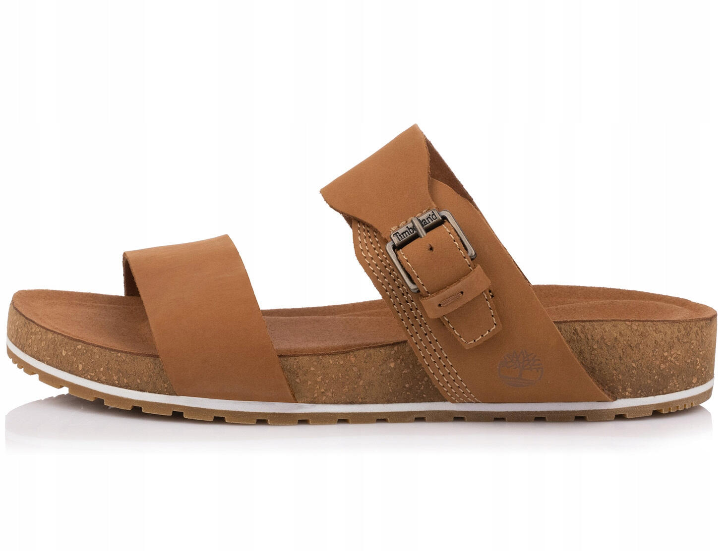 Klapki skórzane damskie brązowe TIMBERLAND MALIBU WAVES SLIDE RUST NUBUCK 2/6