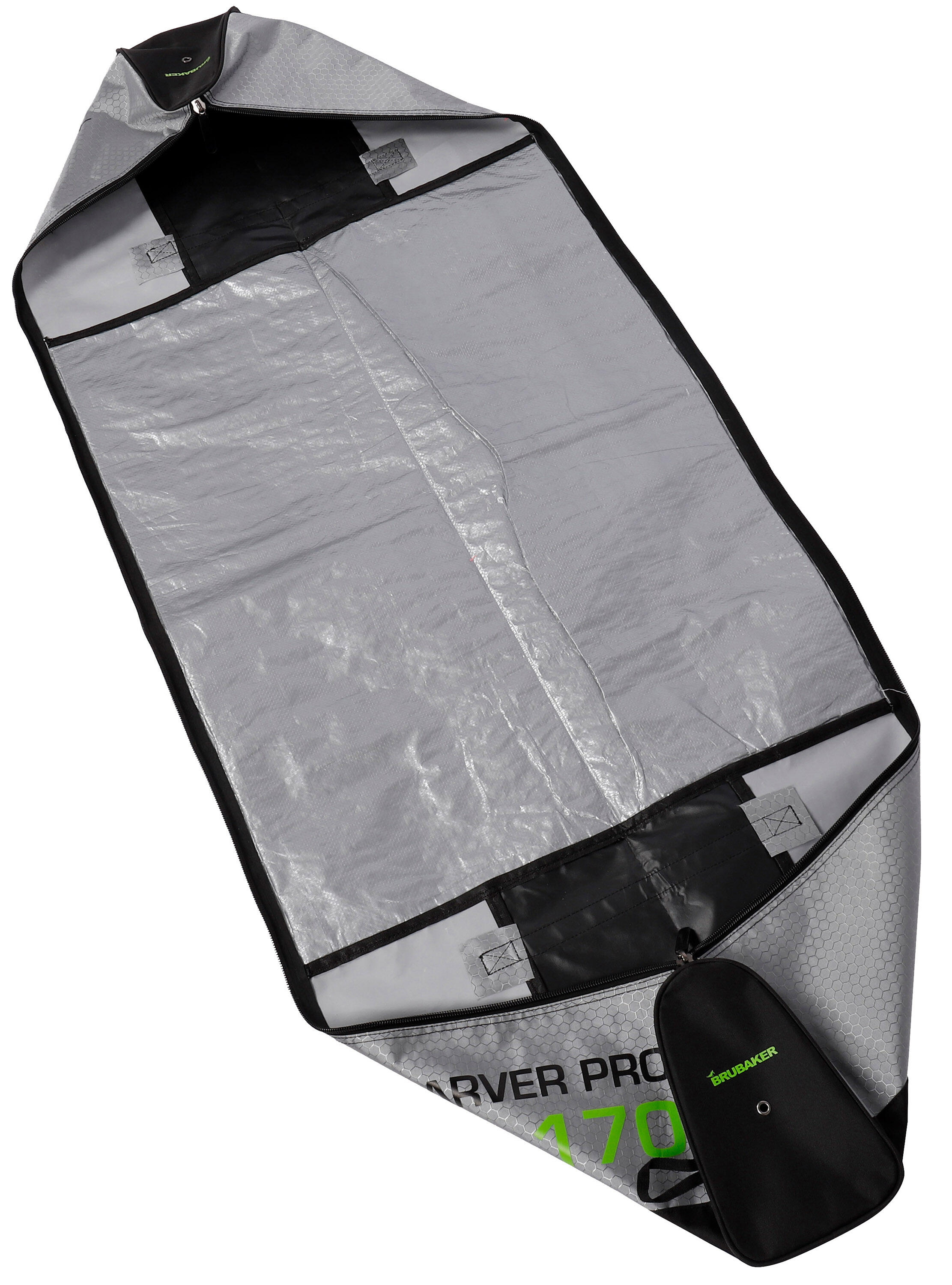 BRUBAKER CarverTec Pro torba na narty 170 cm srebrna 2/4