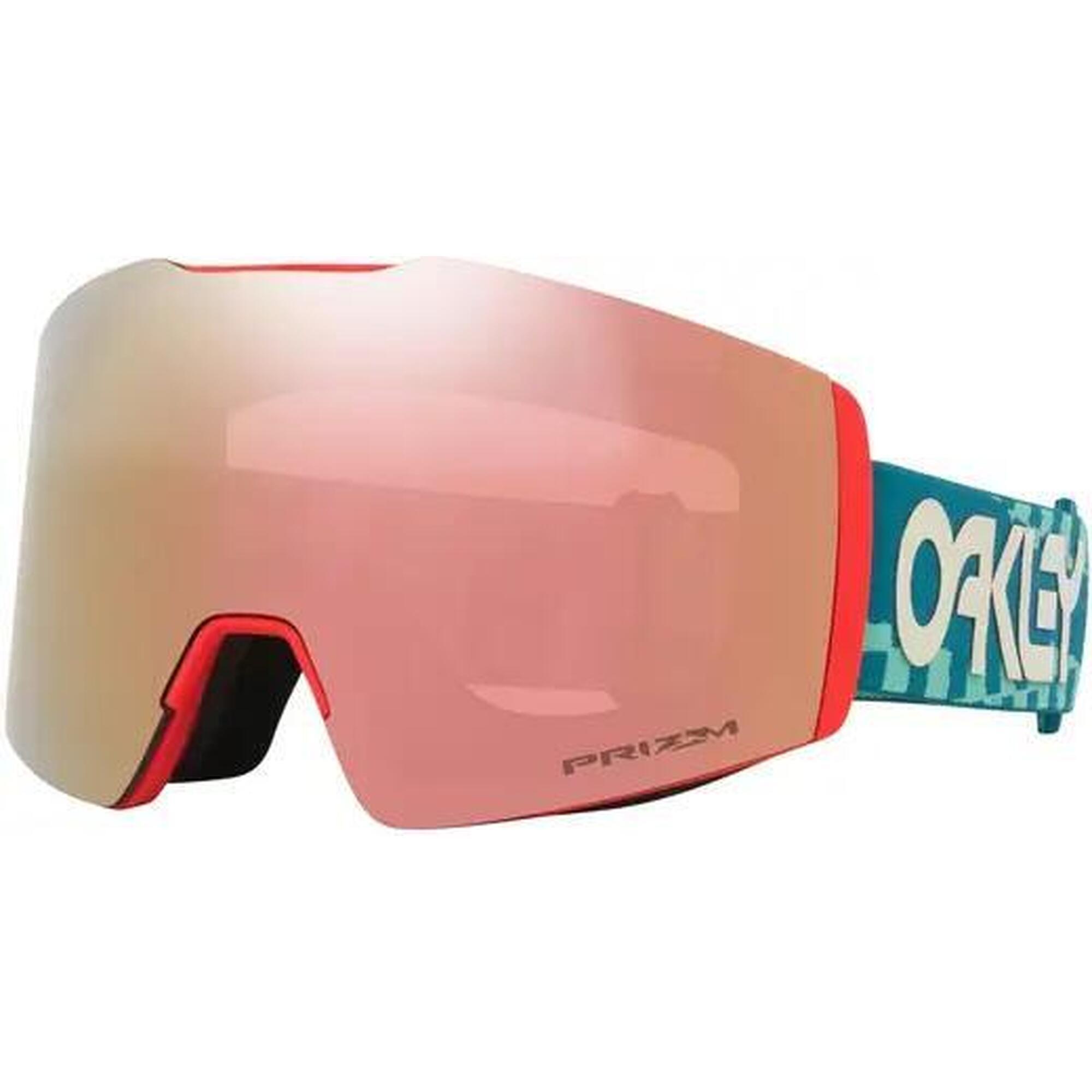 Oakley - Oakley Fall Line M Seasonal Collection Masque De Ski - Prizm Snow Rose Gold I... - Masque De Ski - Bleu|rose - Taille Unique - Decathlon