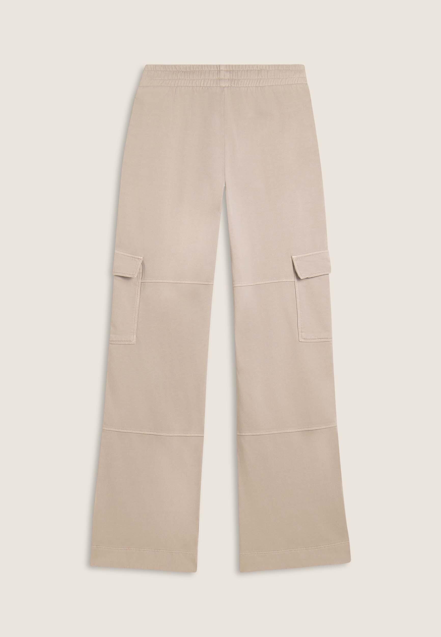 Pantalon cargo à jambe large en molleton avec de grandes poches 2/3