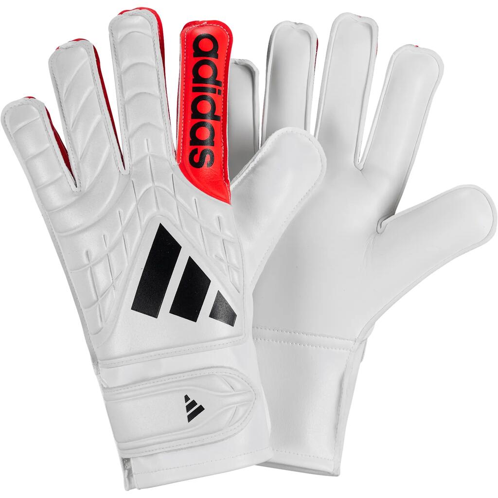 Rękawice bramkarskie dla dzieci adidas Copa Club biało-pomarańczowe KA7808