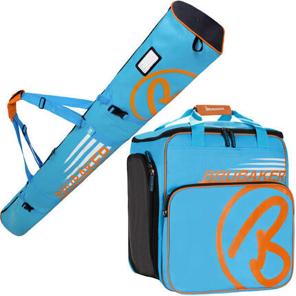 BRUBAKER Champion Limited Set: 170cm, Blau/Orange, Ski+Schuhe+Helm