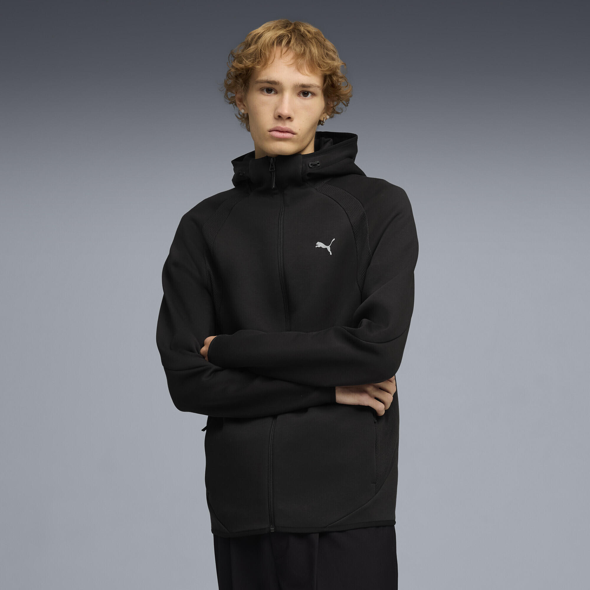 Felpa con cappuccio e zip Evostripe da uomo PUMA 2/5