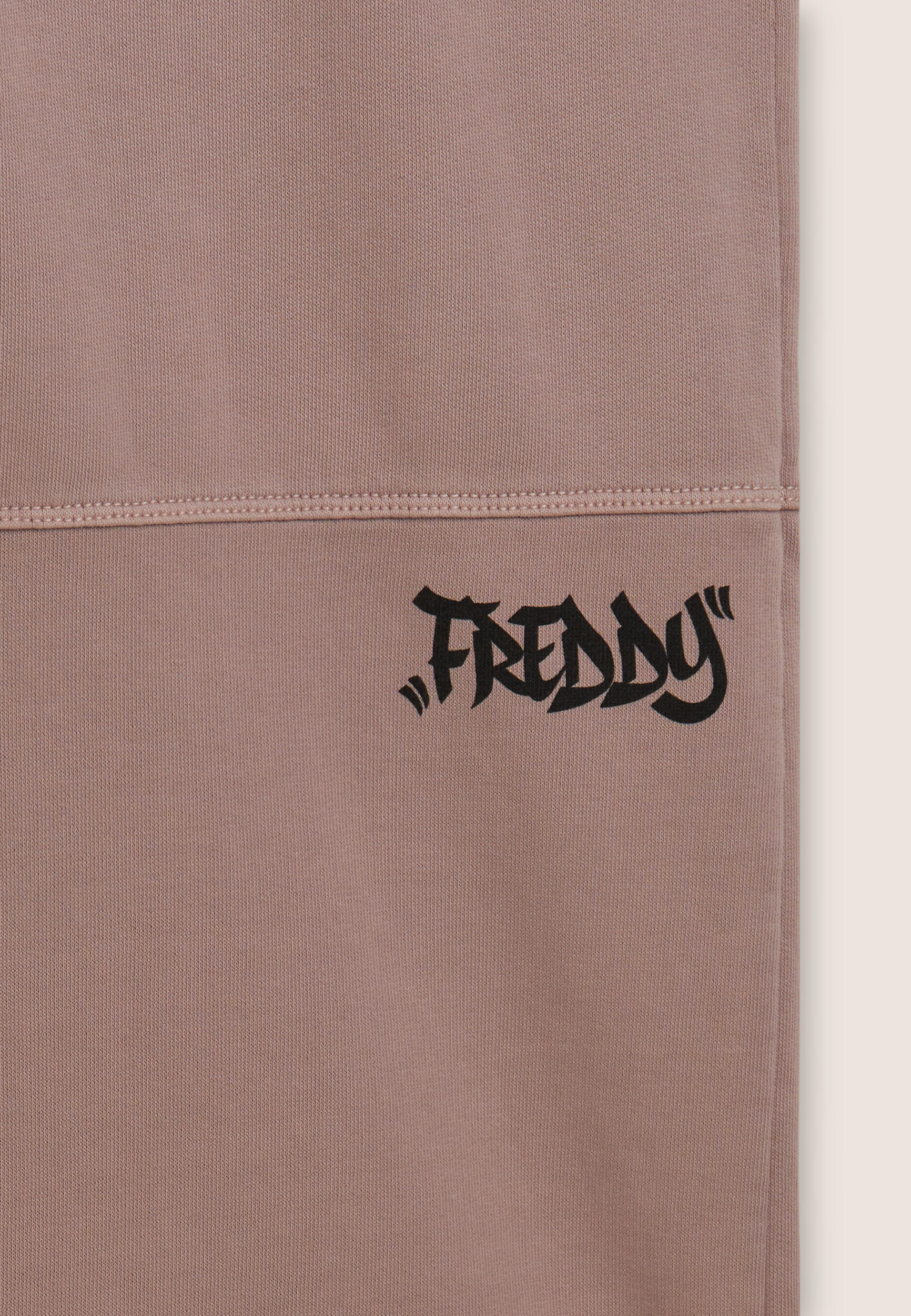 Pantaloni cargo wide leg in felpa con tasconi 3/3