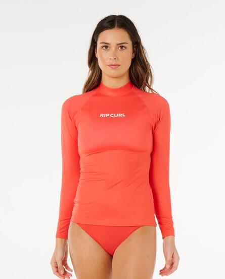 Damen Langarm-UV-Schutz Classic Surf T-Shirt Schwarz