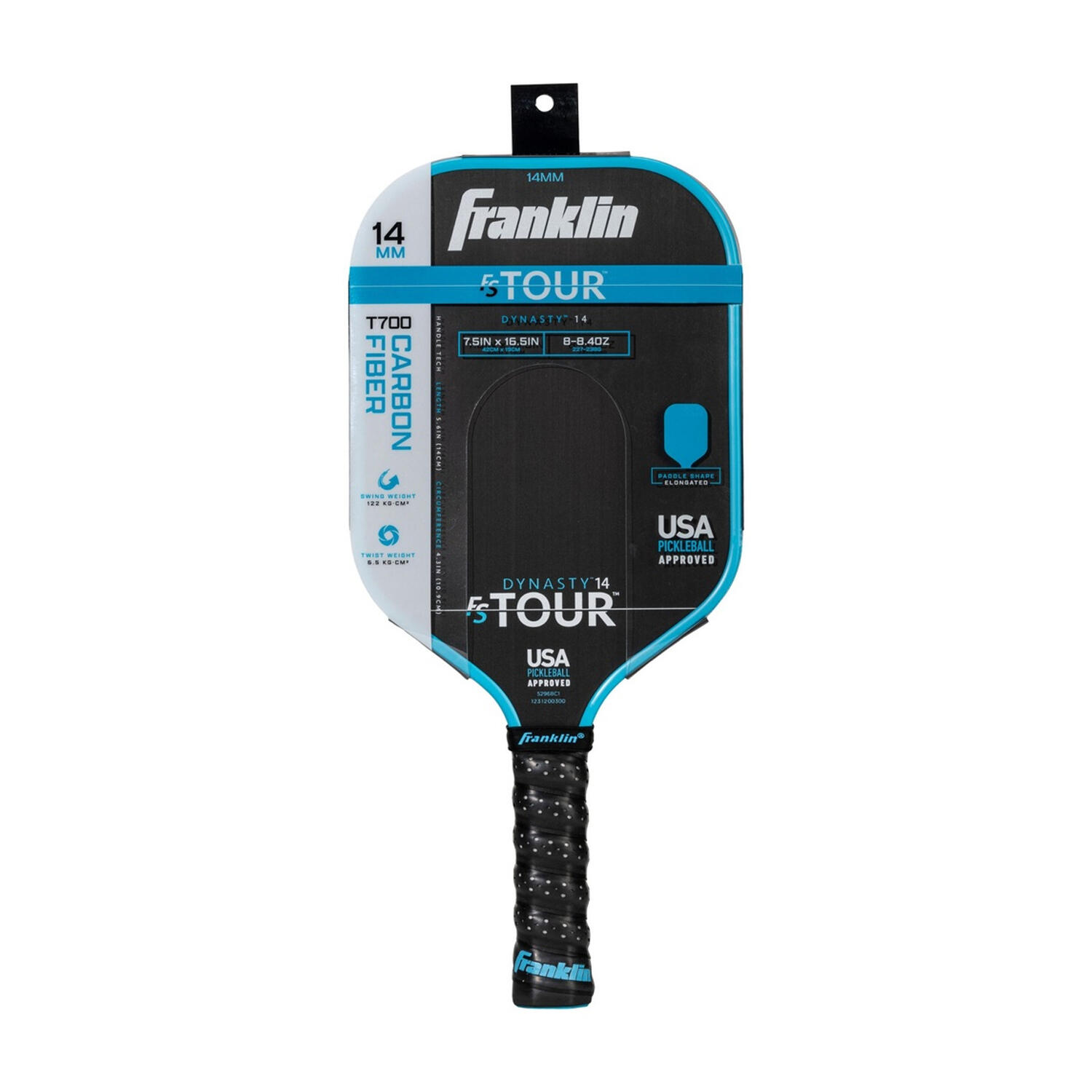 FS Tour Dynasty Pickleball Paddle (Blue) 14mm 2/2