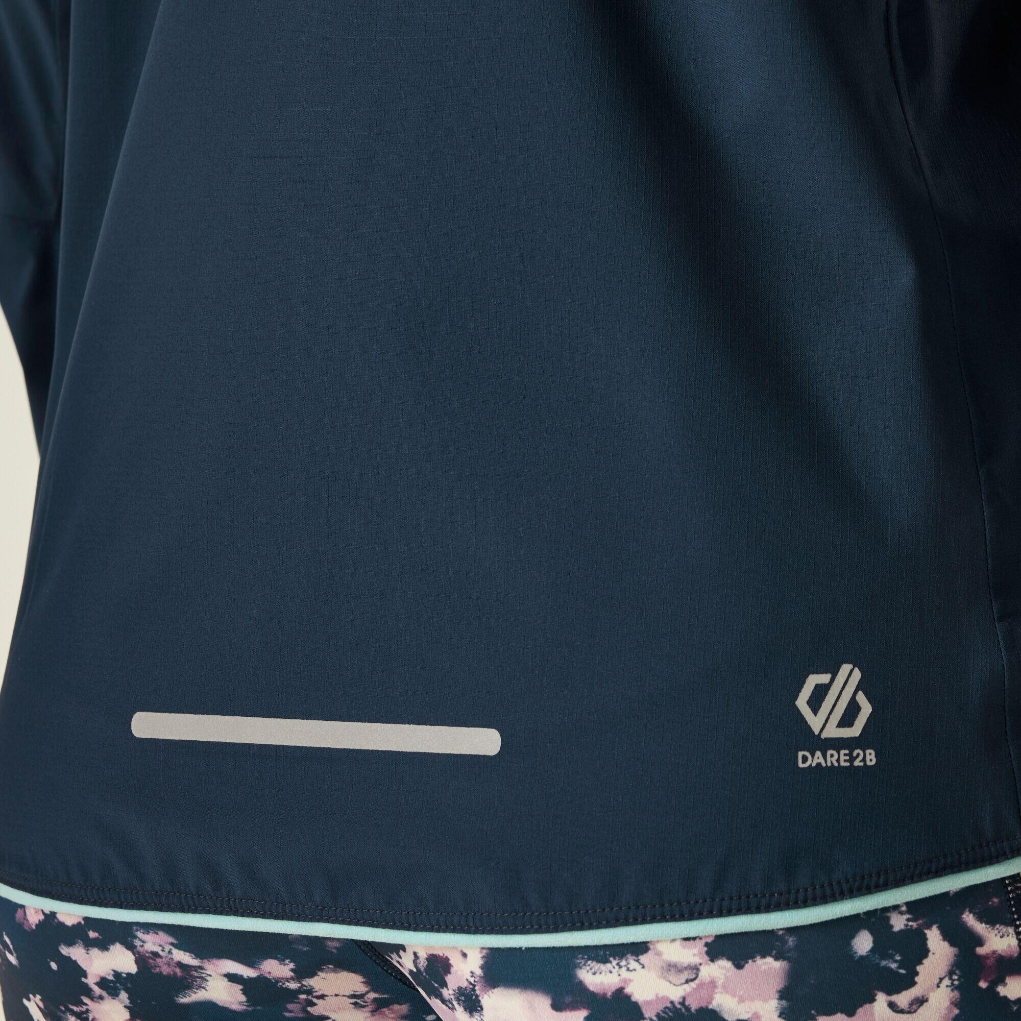 Chaqueta impermeable ultraligera con capucha para senderismo para mujer 6/7