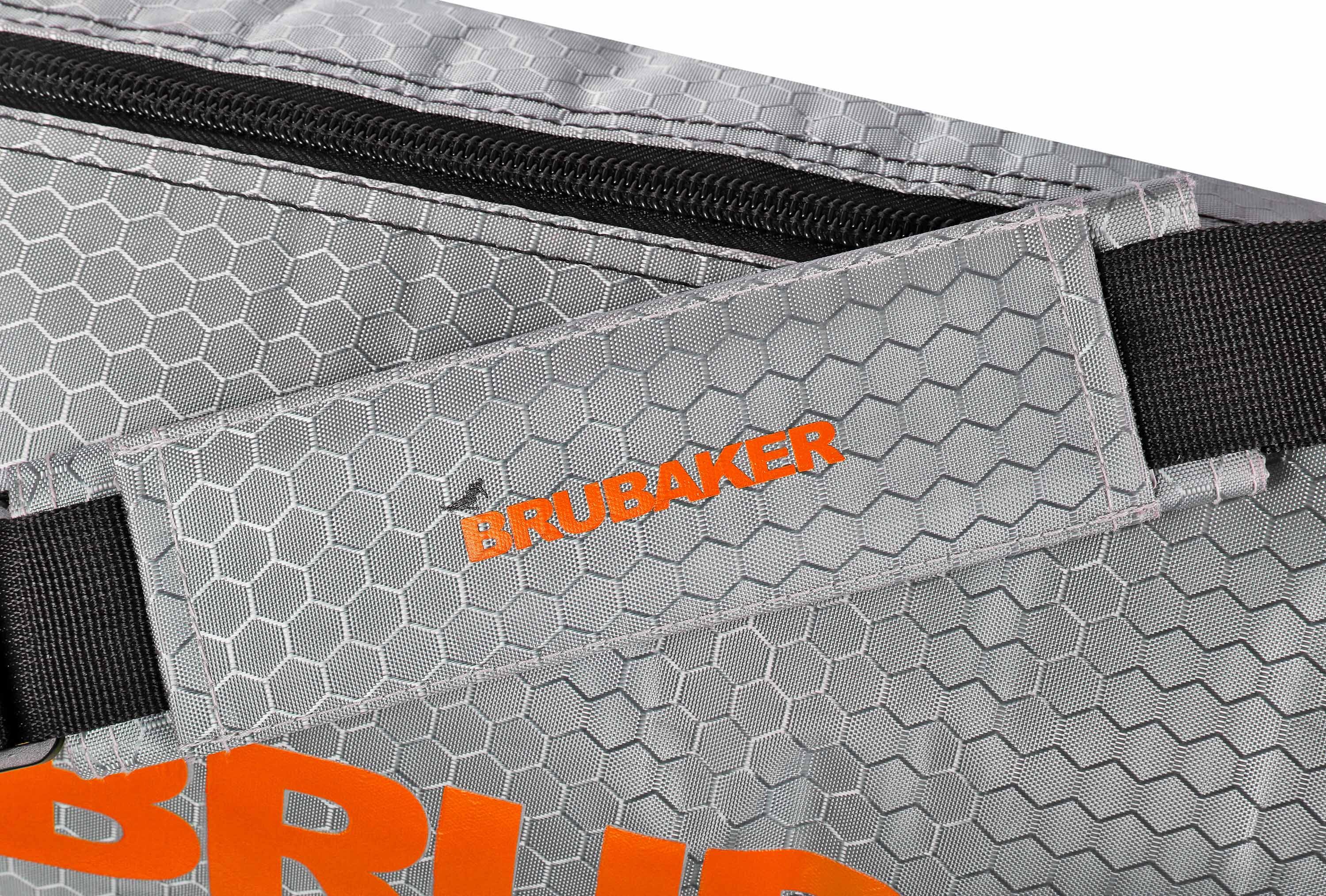 BRUBAKER CarverTec Pro Skitasche für Ski+Stöcke - 170cm - Silber/Orange 4/4