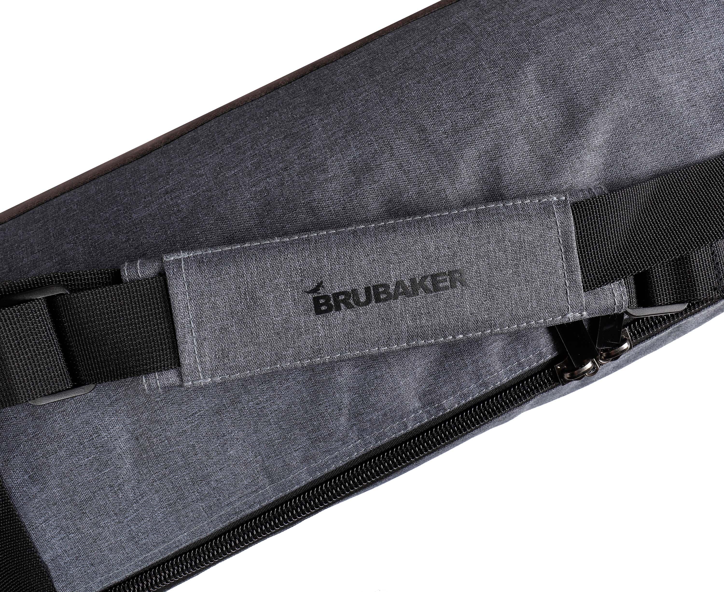 BRUBAKER Carver Performance Sac à skis rembourré 170cm Gris chiné/Noir 4/5