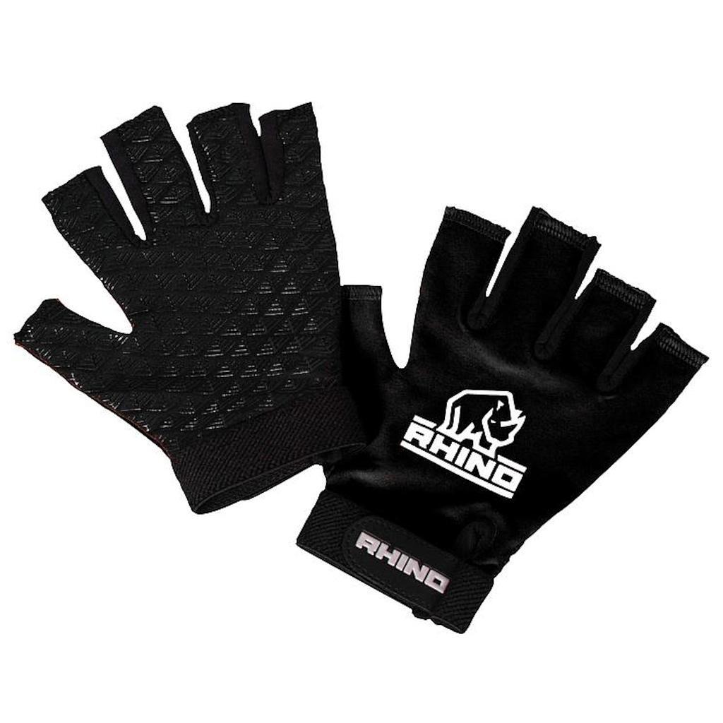 HerrenDamen Unisex RugbyHandschuhe Pro Damen und Herren Schwarz S - M 1/3