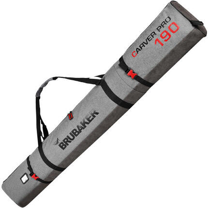 BRUBAKER Carver Performance Skitasche für Ski+Stöcke, 190cm, Schwarz/Grün