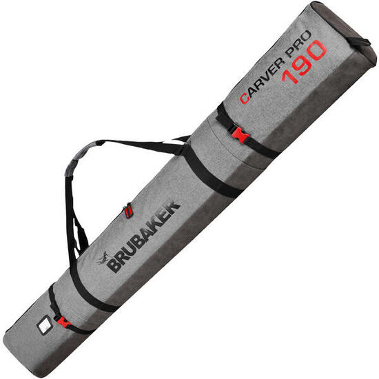 BRUBAKER Carver Performance Skitasche für Ski+Stöcke, 190cm, Schwarz/Grün