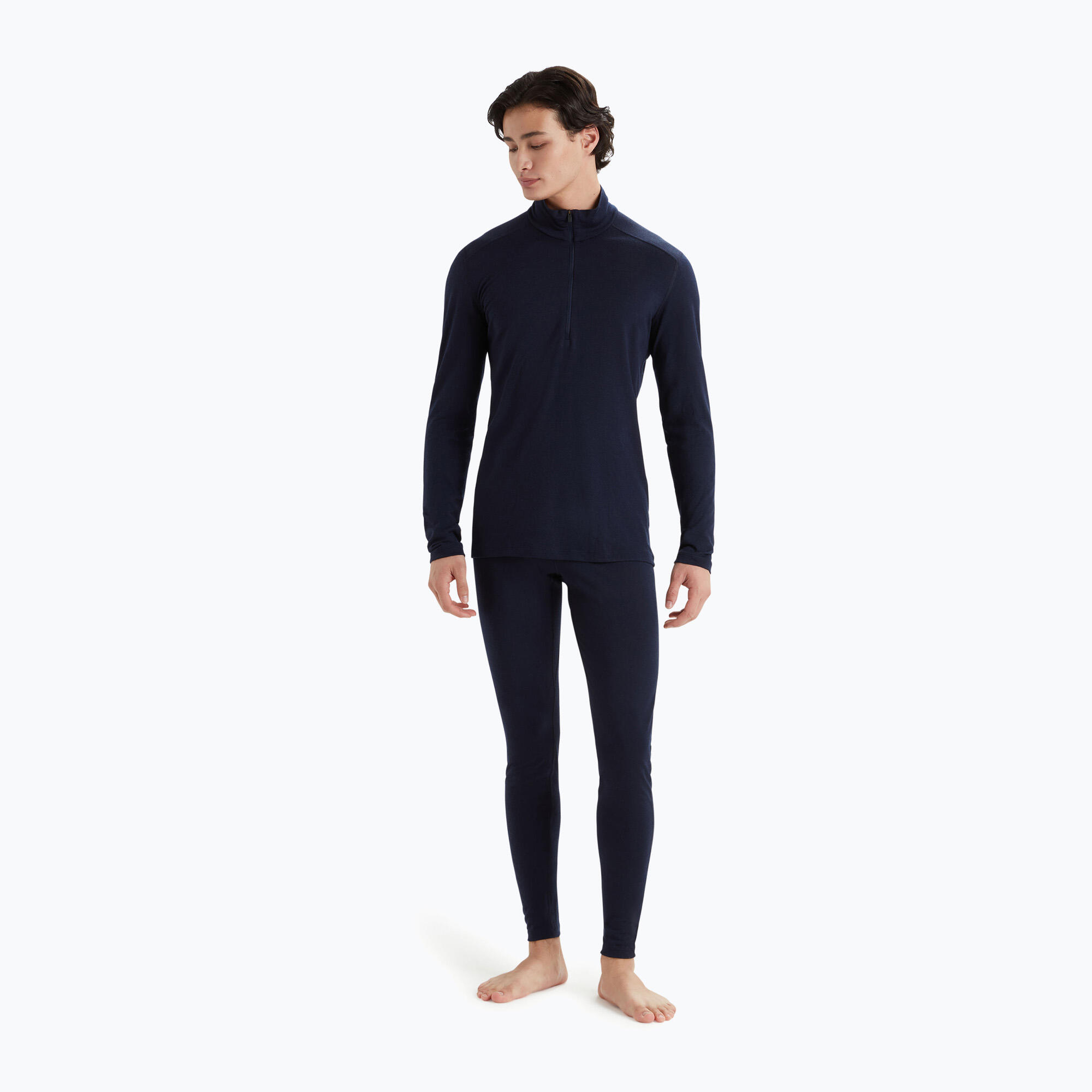 Sudadera térmica para hombre icebreaker Merino 200 Oasis con media cremallera 2/7