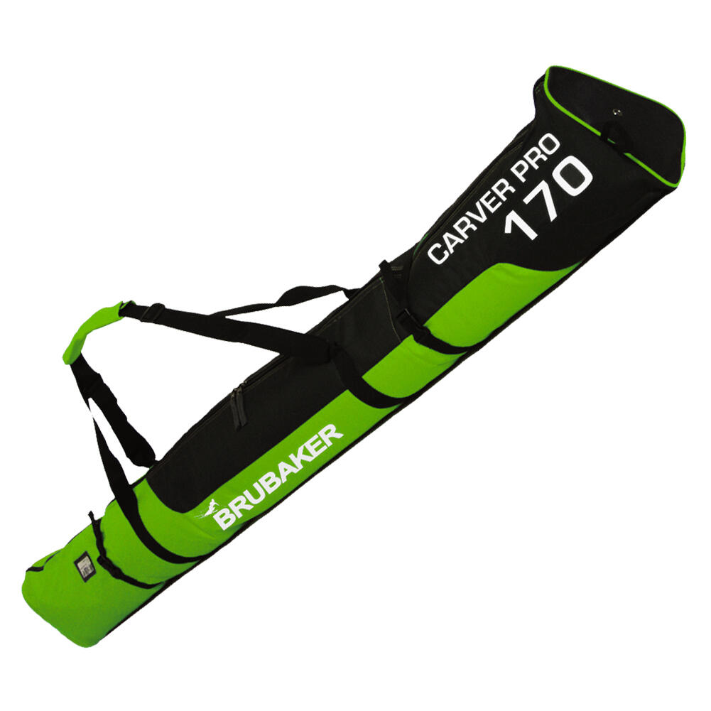 X2 - Brubaker Carver Pro Éd. Limitée Sac À Skis Rembourré 170cm Vert/noir - Sac De Sport - Noir|vert - 170cm - Decathlon