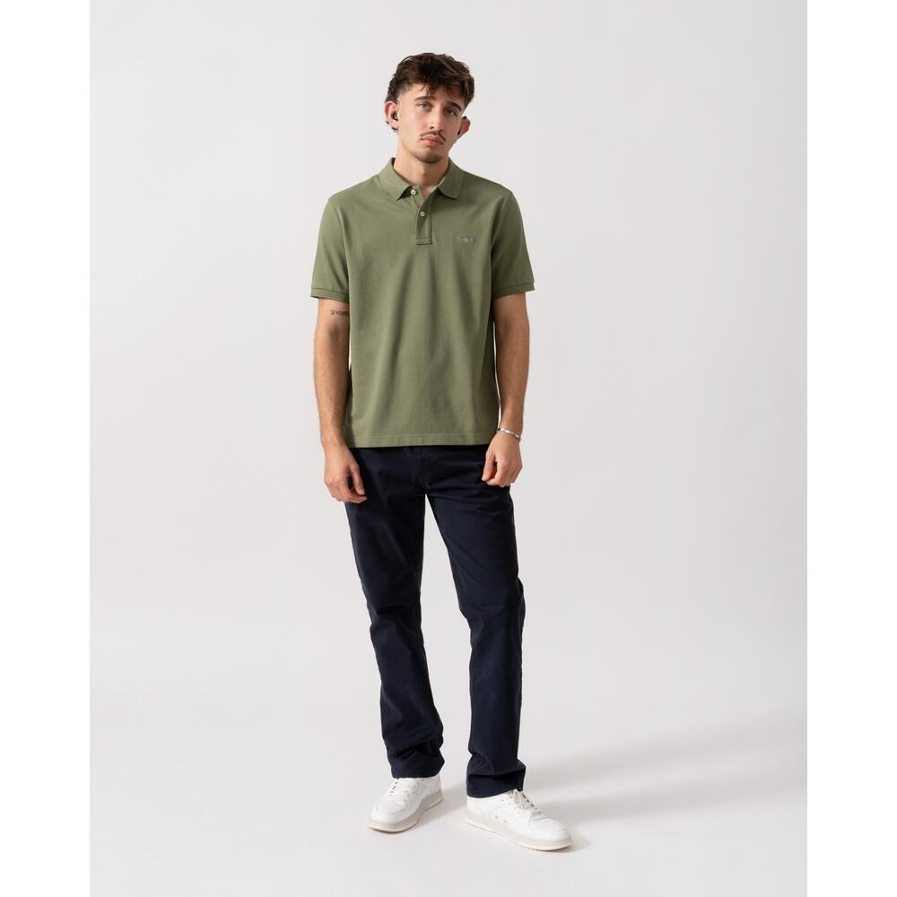 Polo maniche corte Uomo REG SHIELD SS PIQUE POLO Verde 4/5