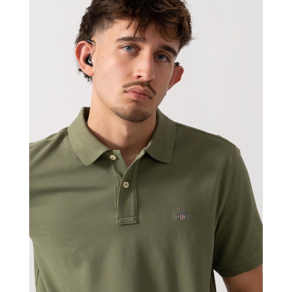 Polo maniche corte Uomo REG SHIELD SS PIQUE POLO Verde 3/5