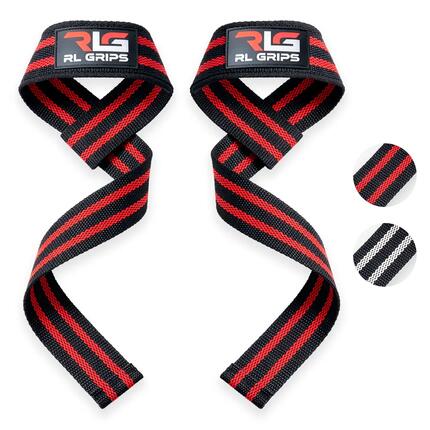 Sangles de Tirage Rembourrées Musculation Soulevé de Terre Powerlifting Blanc
