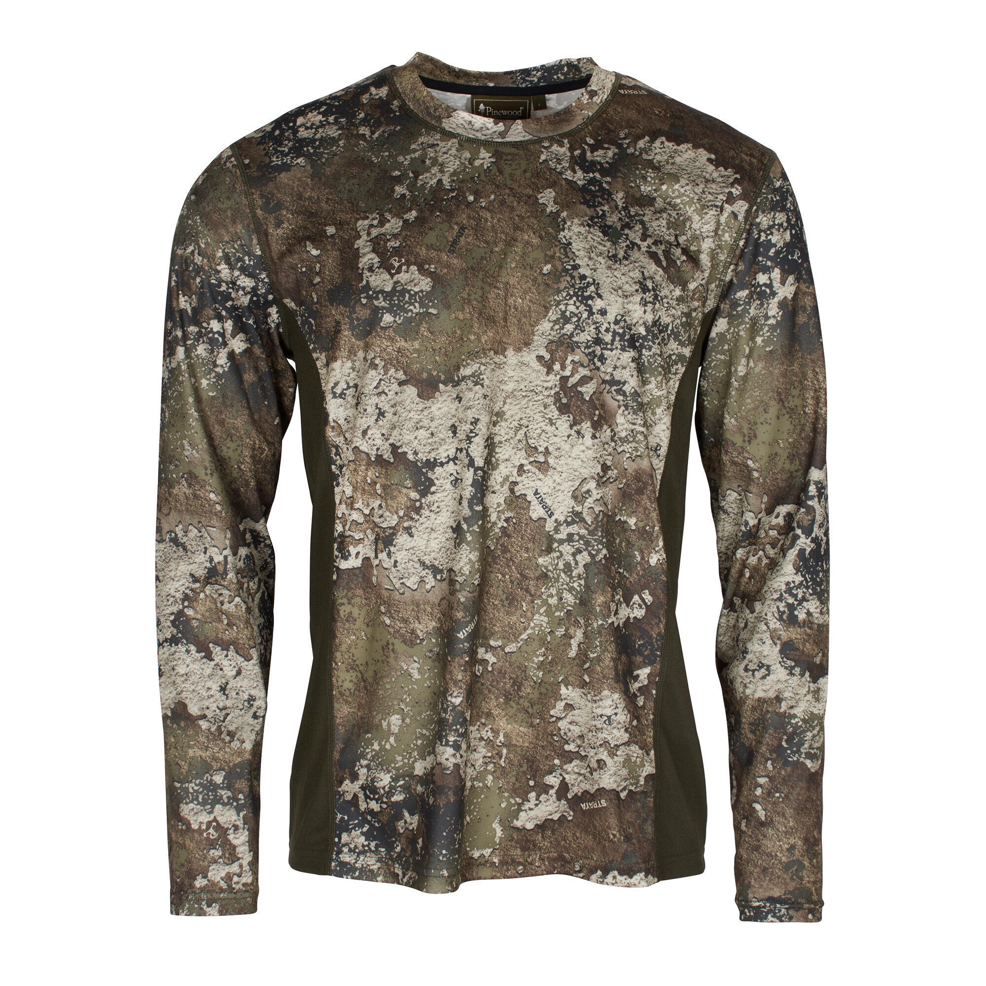 Camisola térmica masculina Pinewood Abisko Merino Base Layer com zíper meia 5/5