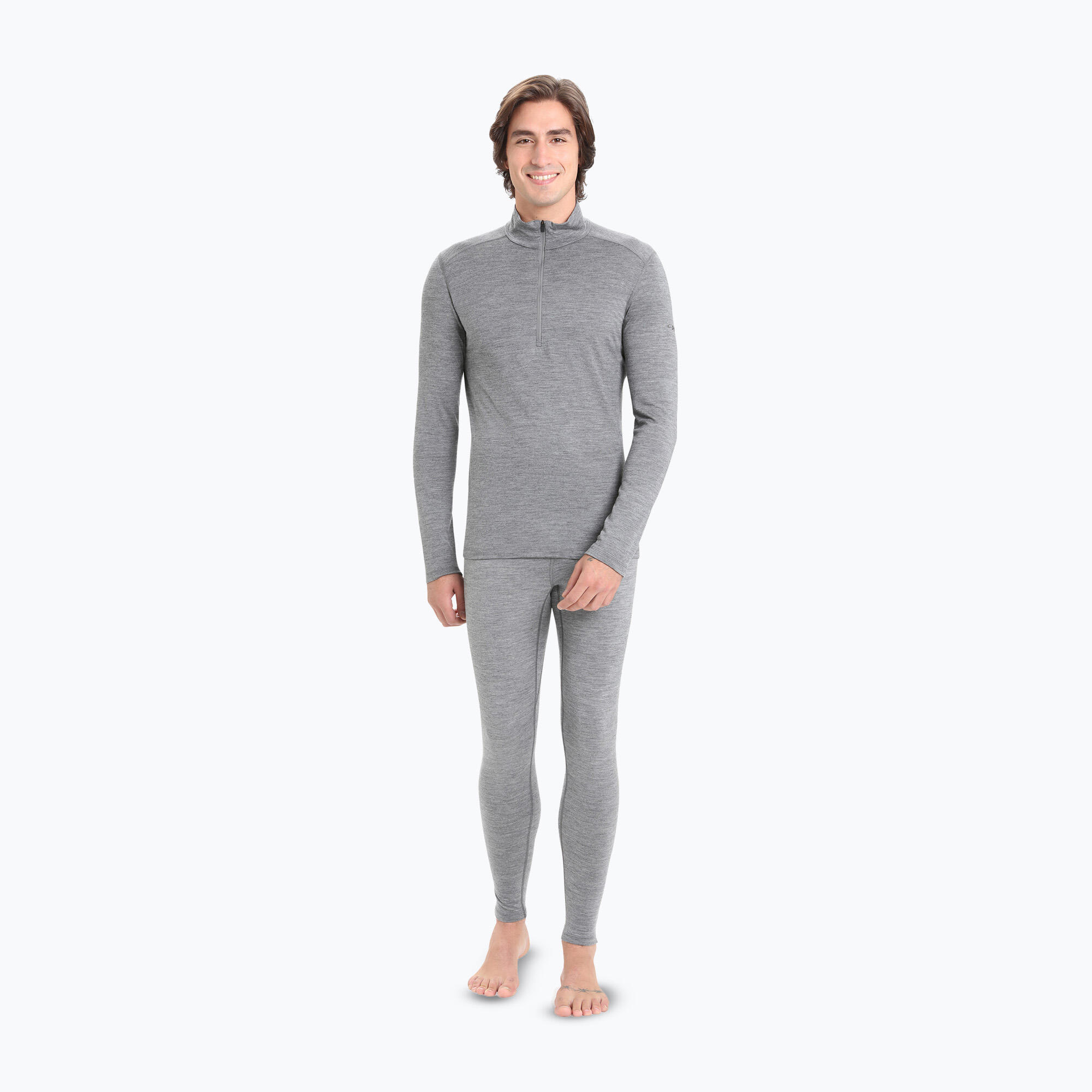 Heren thermisch shirt icebreaker Merino 200 Oasis Half Zip 2/7