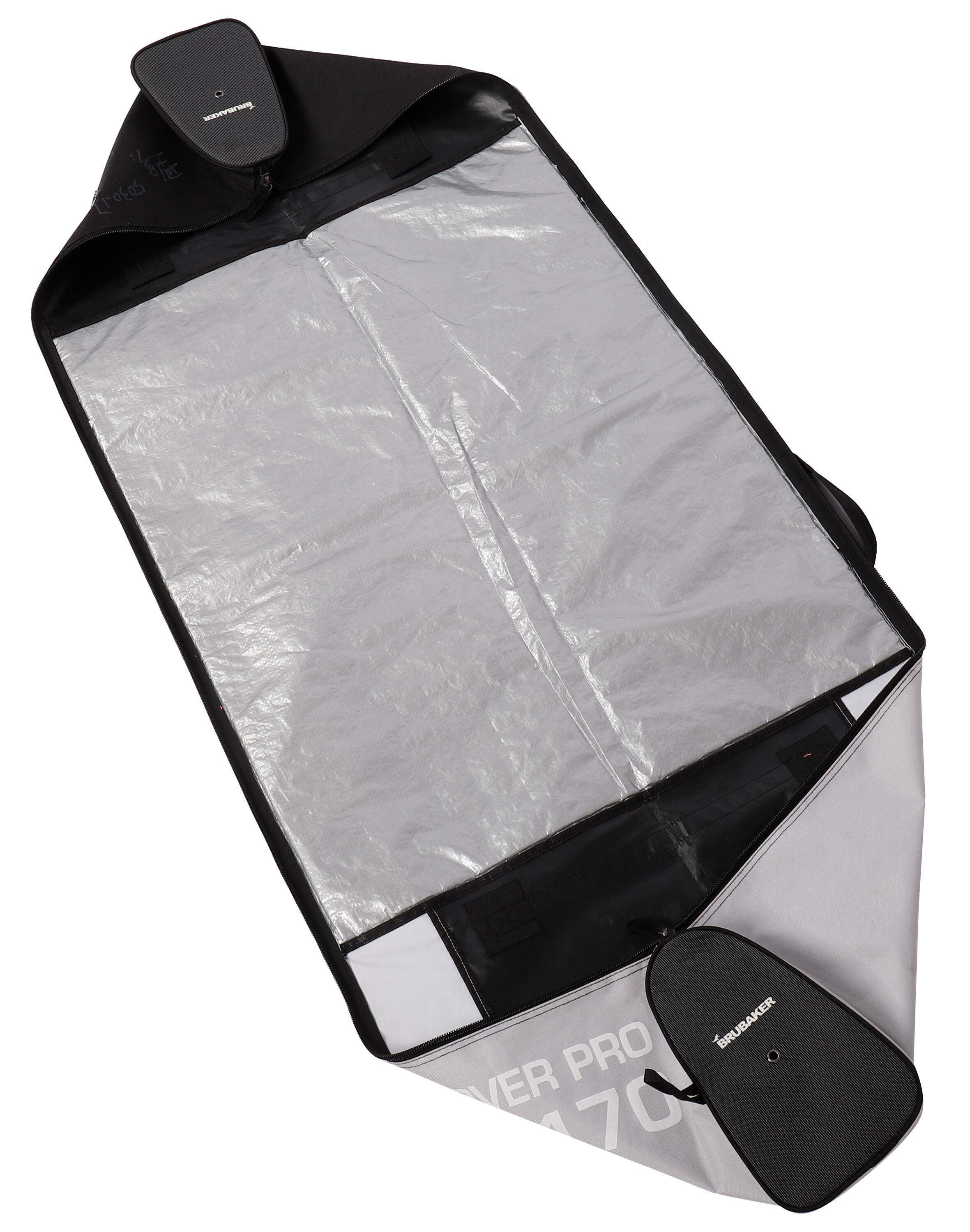 BRUBAKER CarverPro XP Sac à skis rembourré 170cm Noir/Argent 2/7