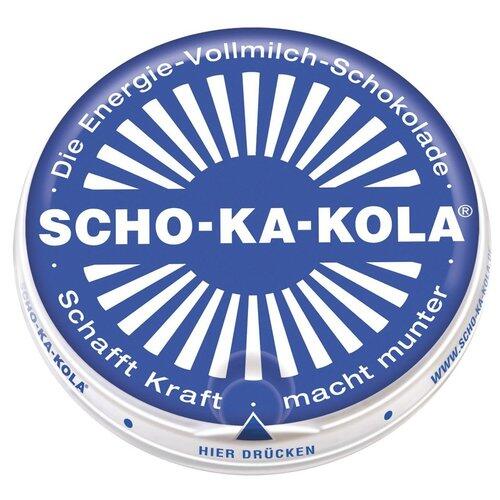 Chocolate Energético Supervivencia Scho-Ka-Kola Leche Azul 100g con Cafeína 2/4