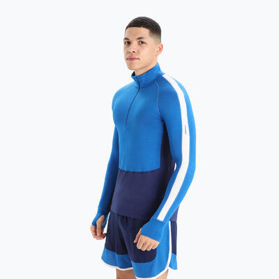 Heren thermisch longsleeve icebreaker zoneknit 260 half zip