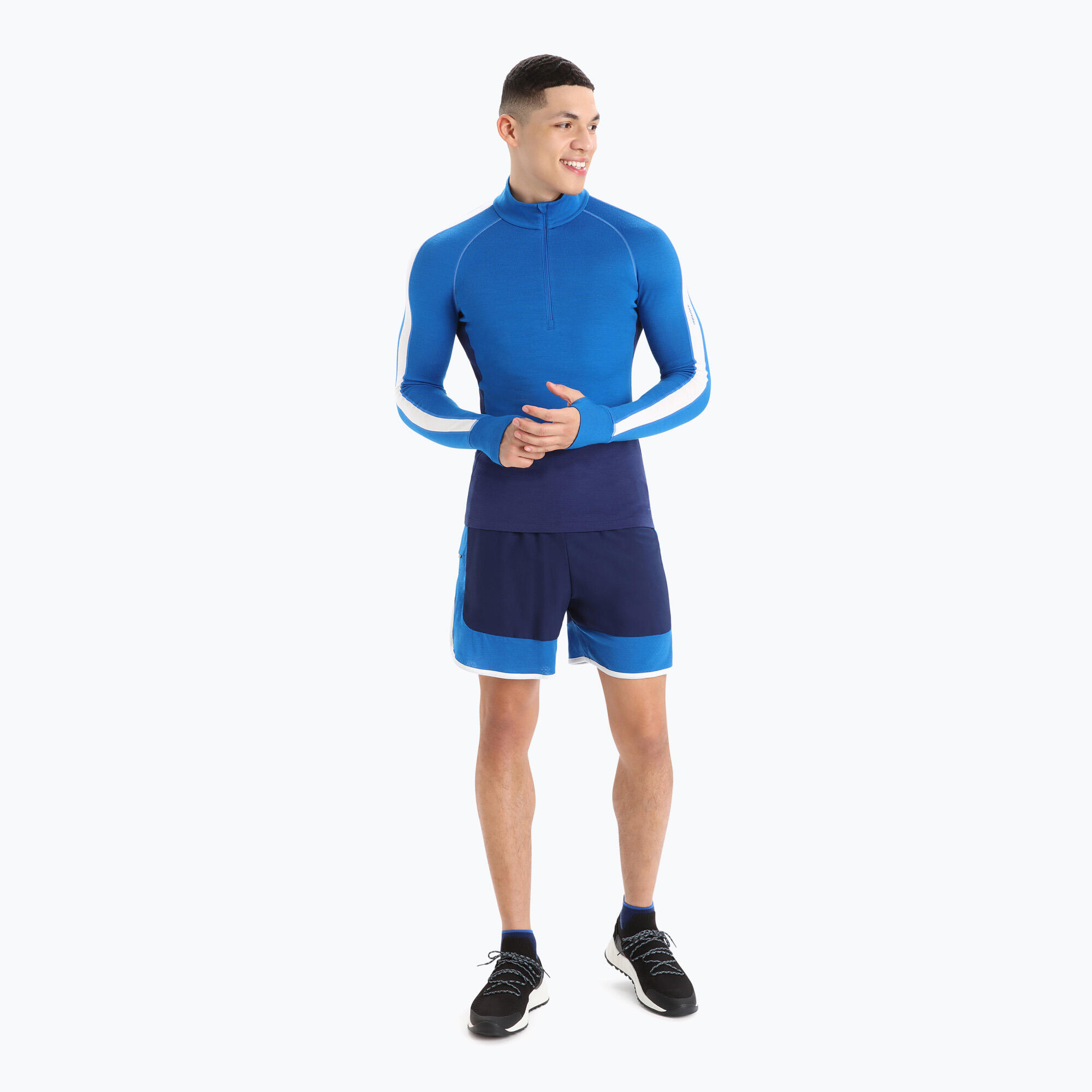 Maglia termica a maniche lunghe da uomo Icebreaker ZoneKnit 260 con mezza 2/7